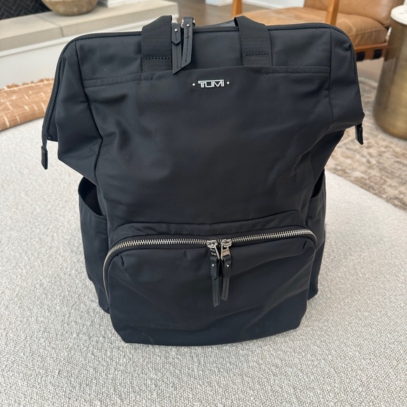 Tumi Handbags - TUMI Sleek Black Backpack